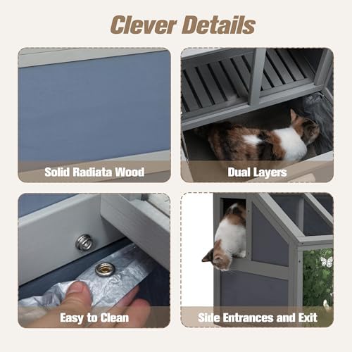 COZIWOW Modern Cat Litter Box Enclosure - Image 5