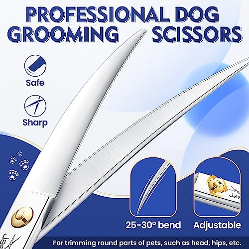 JASON Curved Dog Grooming Scissors - Image 2