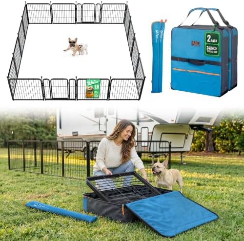 FXW Rollick Dog Playpen with Storage Bags, 16 Panels by FXW