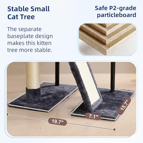 Gitelsnour Cat Tree Tower for Indoor Cats, Top Platform - Image 4