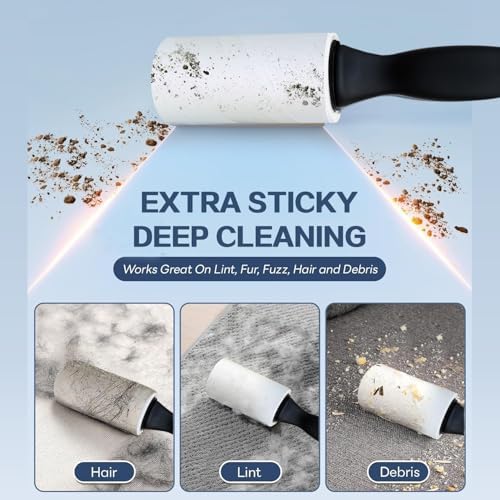 Lint Rollers for Pet Hair Extra Sticky, Lint Remover for Clothes, Clean The - Image 4