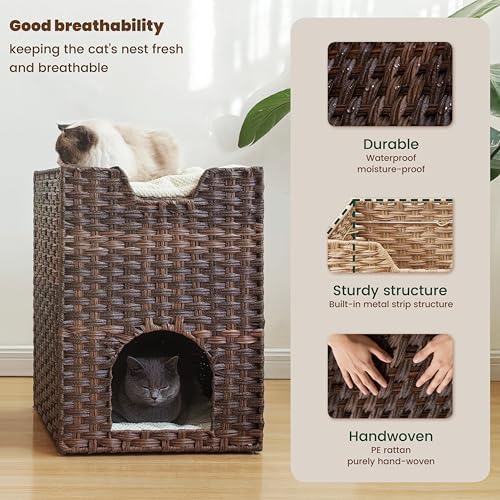 Cat Bed for Indoor Cats, a Stylish Cat Hideaway & Cat House - Image 5