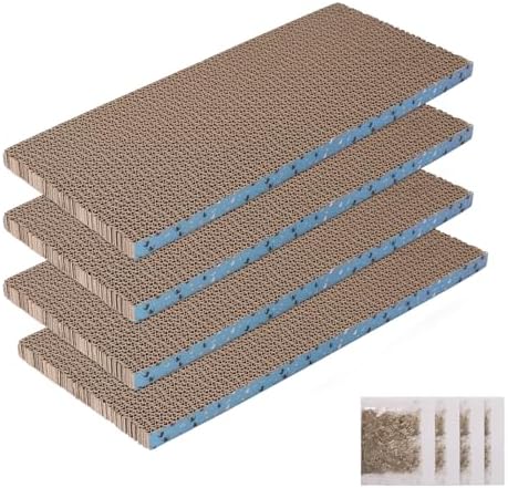 4Pack Cat Scratcher Pad, Reversible Scratching Cardboard by Unknown
