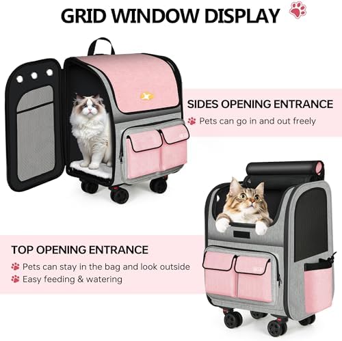 MGB Foldable Rolling Pet Carrier - Image 4