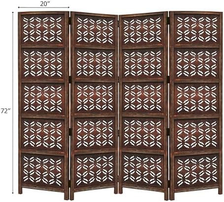 COTTON CRAFT Room Divider Wood Screen - Image 3