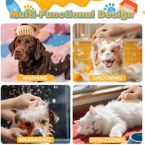 2-in-1 Dog Bath Brush for Grooming & Massage - Image 4