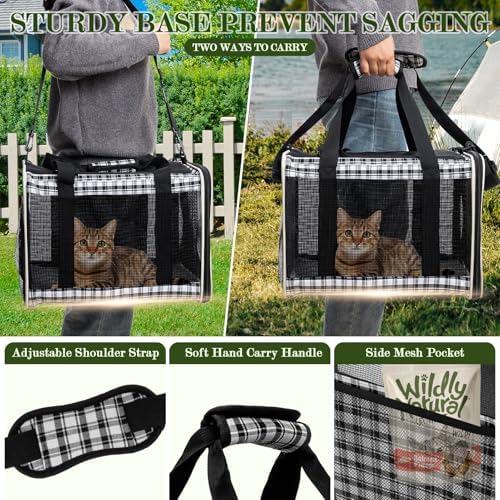 EXPAWLORER Large Cat Carrier Dog Carriers Soft - Image 6