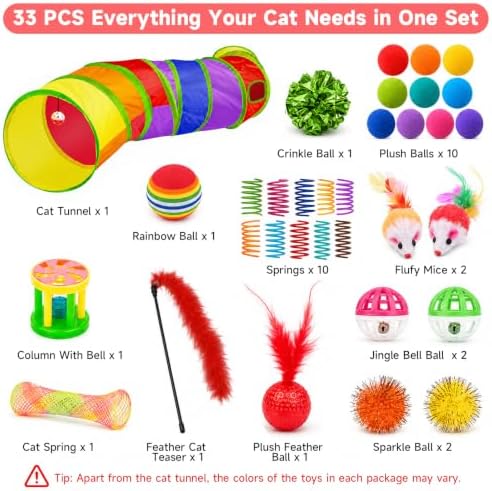 AILUKI 33PCS Cat Toys Variety Pack - Image 2