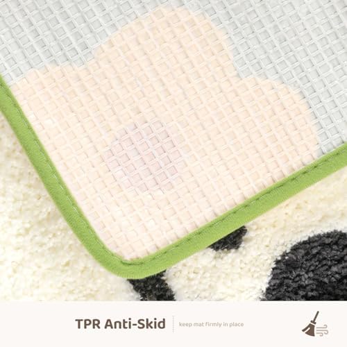Molesun Panda Bath Mat 20x31, Soft Absorbent Microfiber Bath Rugs - Image 6