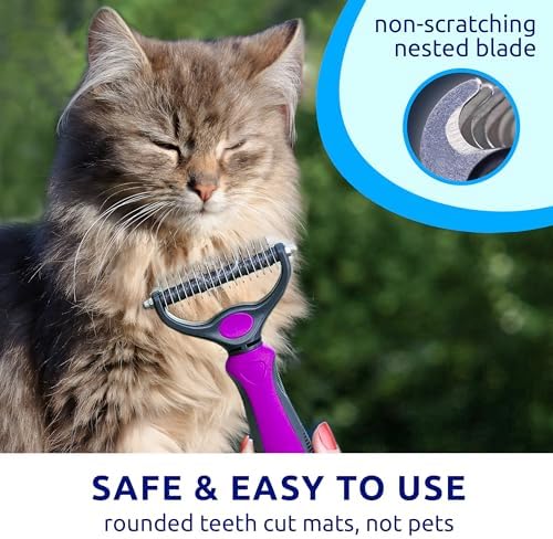 Pat Your Pet Deshedding Brush & Metal Comb Grooming Combo - Image 6