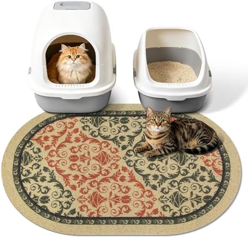 Cat Litter Mat, Waterproof & Urine-Proof Litters Catcher Mats, Keep Floor Clean by Yigerlee