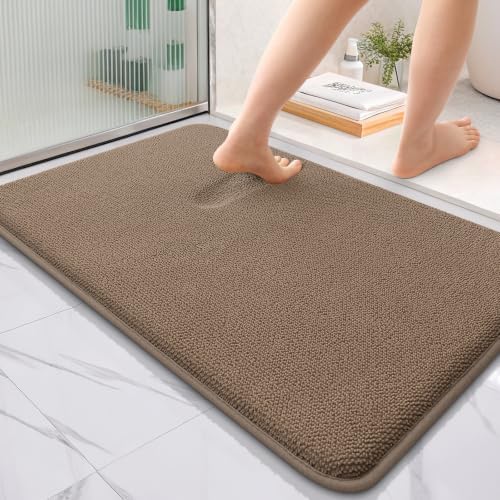 OLANLY Thick Memory Foam Bathroom Rugs 36x24, Absorbent Bath Mat by OLANLY