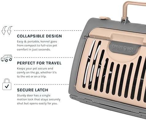 SportPet LARGE Hard-Sided Travel Cat Carrier - Image 5