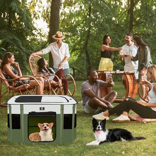 X-ZONE PET Dog Playpen, Puppy Cat Play Pen Portable Foldable Indoor/Outdoor - Image 6