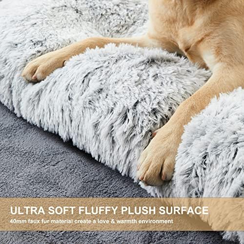 BFPETHOME Dog Bed for Large Dogs, Plush Kennel Pad for Sleeping &Ease Anxiety - Image 3