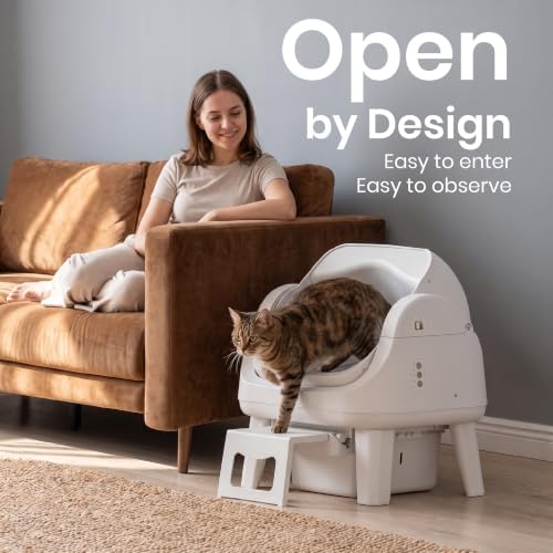 Automatic Cat Litter Box, Self Cleaning Litter Box, Open Top, 3 Buttons - Image 5