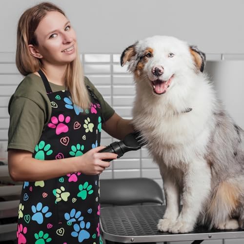 2 Pcs Dog Grooming Apron with 2 Pockets, Dog Grooming Smock - Image 6