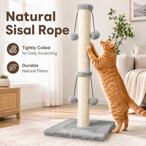 Dimaka 34'' Cat Scratching Post, Cat Scratching Post, Cat Scratcher - Image 5