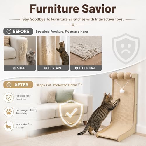26.8 "Large Sisal Cat Scratcher - Image 5