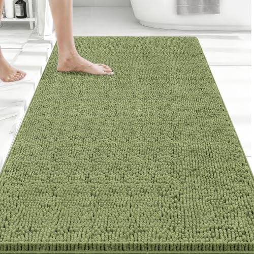 Bcoimo 48x30 Chenille Bath Mat – Non-Slip by Bcoimo