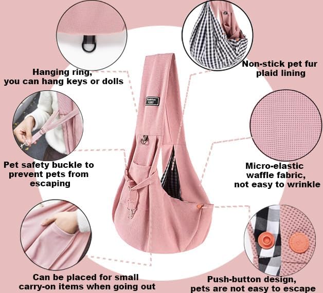 Dog Sling Carrier Soft Breathable - Image 3