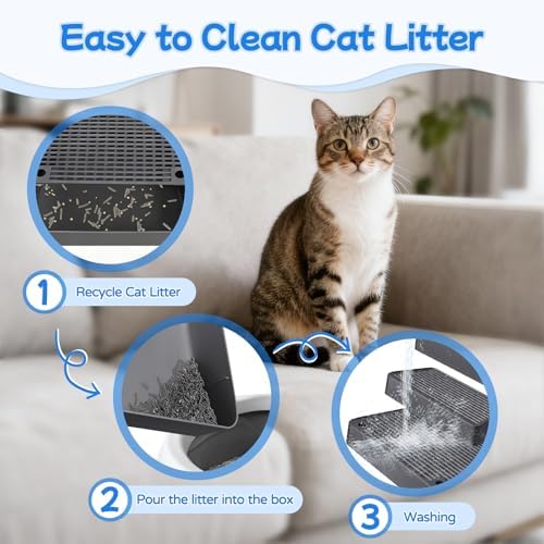 Extra Large 3 Steps Litter Box Ramp, Adjustable Cat Litter Box Step - Image 5