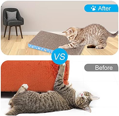 5 Packs in 1 Cat Scratch Pad, Cat Scratcher Cardboard, Reversible, Durable - Image 6