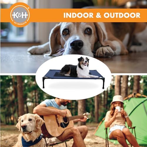 K&H Outdoor Elevated Dog Bed, Cooling Raised Dog Bed, Large 42x30in - Image 6
