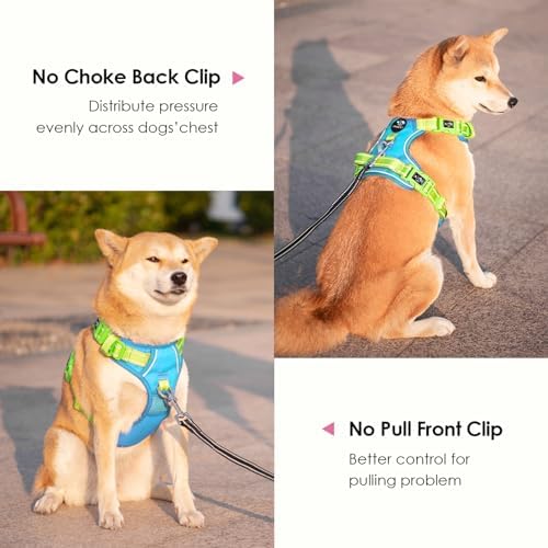 PHOEPET No Pull Dog Harness, Unique Colors Reflective Adjustable Dog Vest - Image 3