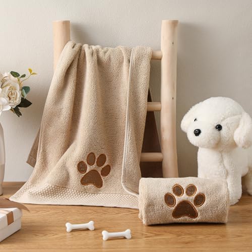 SmoothNovelty 2 Pcs Dog Paw Hand Towels - Image 4
