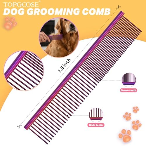 Dog Grooming Scissors Kit, Professional 6 in 1 Pet Scissors Sharp Shears Set - Image 5