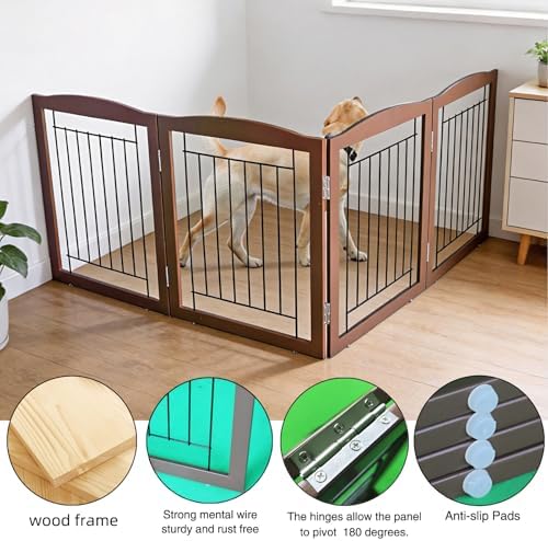 ZJSF Freestanding Foldable Dog Gate - Image 5