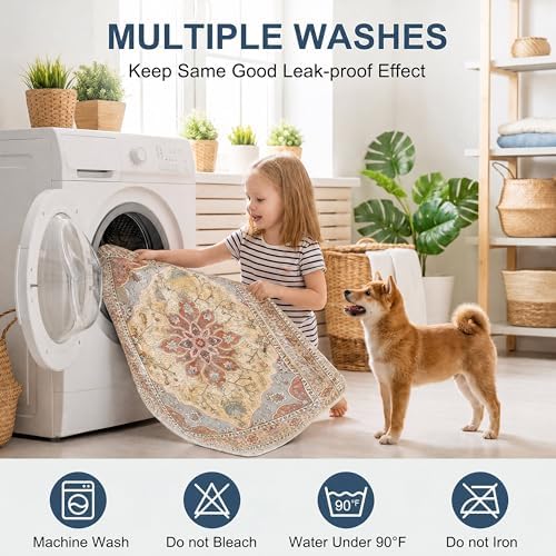 4PACK Washable Guinea Pig Pee Pads, Absorbent Reusable Guinea Pig Cage Liners - Image 5