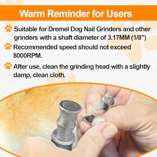 BGTEC Diamond Dog Nail Grinder Replacement Heads - Image 6
