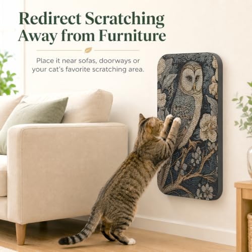 2 Pack Cat Wall Scratcher, Art Cat Scratching Board - Image 3