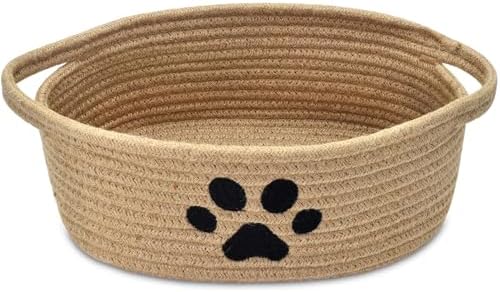 Small Woven Dog Toy Basket by ABenkle