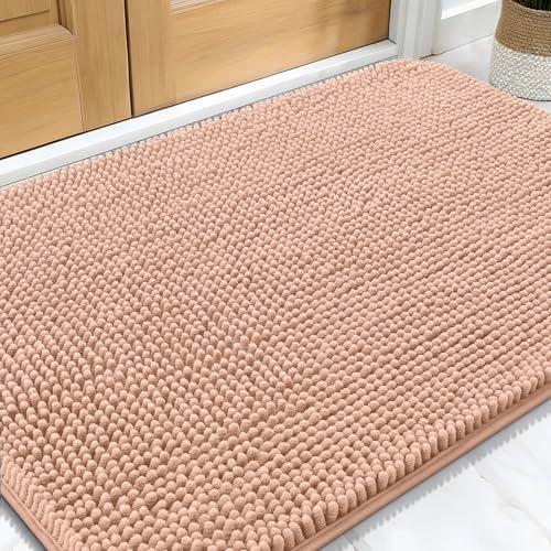OLANLY Dog Door Mat for Muddy Paws 30x20, Super Absorbent Chenille Mud Mat by OLANLY