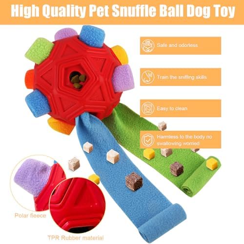 Dog Snuffle Ball-Interactive Puzzle Dog Toys Encourage Natural Foraging Skills - Image 2
