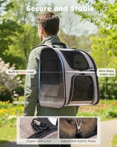 pecute Cat Backpack Expandable, Cat Backpack - Image 5
