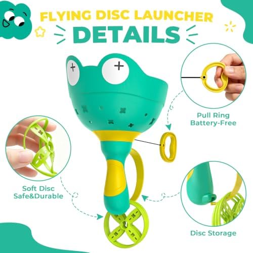 Flying Disc Launcher Toy, Outdoor Toys - Image 6
