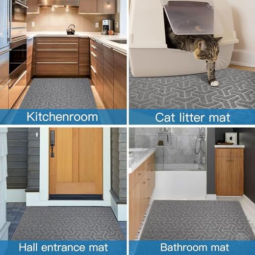 UPSKY Waterproof Cat Litter Mat Large 35" x 47" Soft on Kitty Paws - Image 6