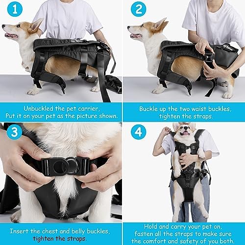 PetBonus Pet Front Dog Carrier Backpacks, Adjustable Pet Backpack, Legs Out - Image 4