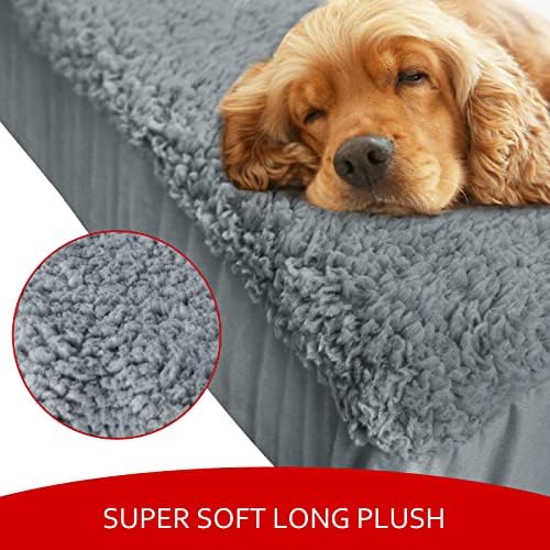 Dog Bed Covers 2 Pack Soft Plush Replacement Washable, 54x44 Inches - Image 2