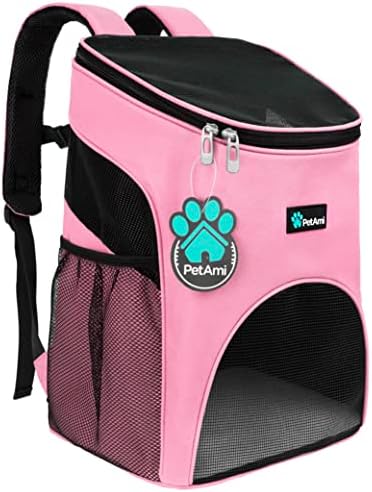 PetAmi Cat Backpack Carrier for Small Dogs and Large Cats, Airline Approved by PetAmi