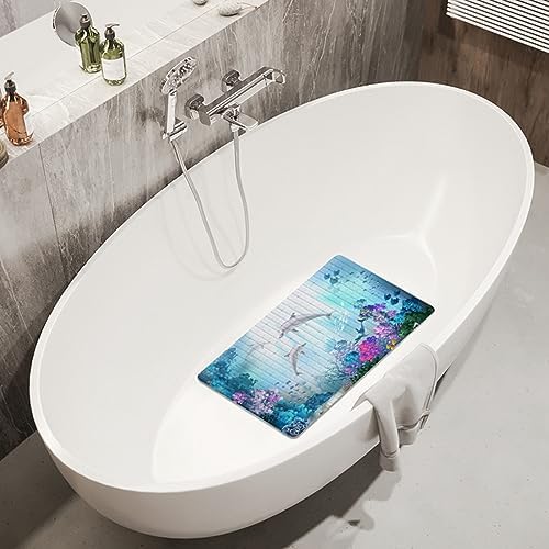 Ocean Blue Bathtub Mat Non-Slip - Image 3