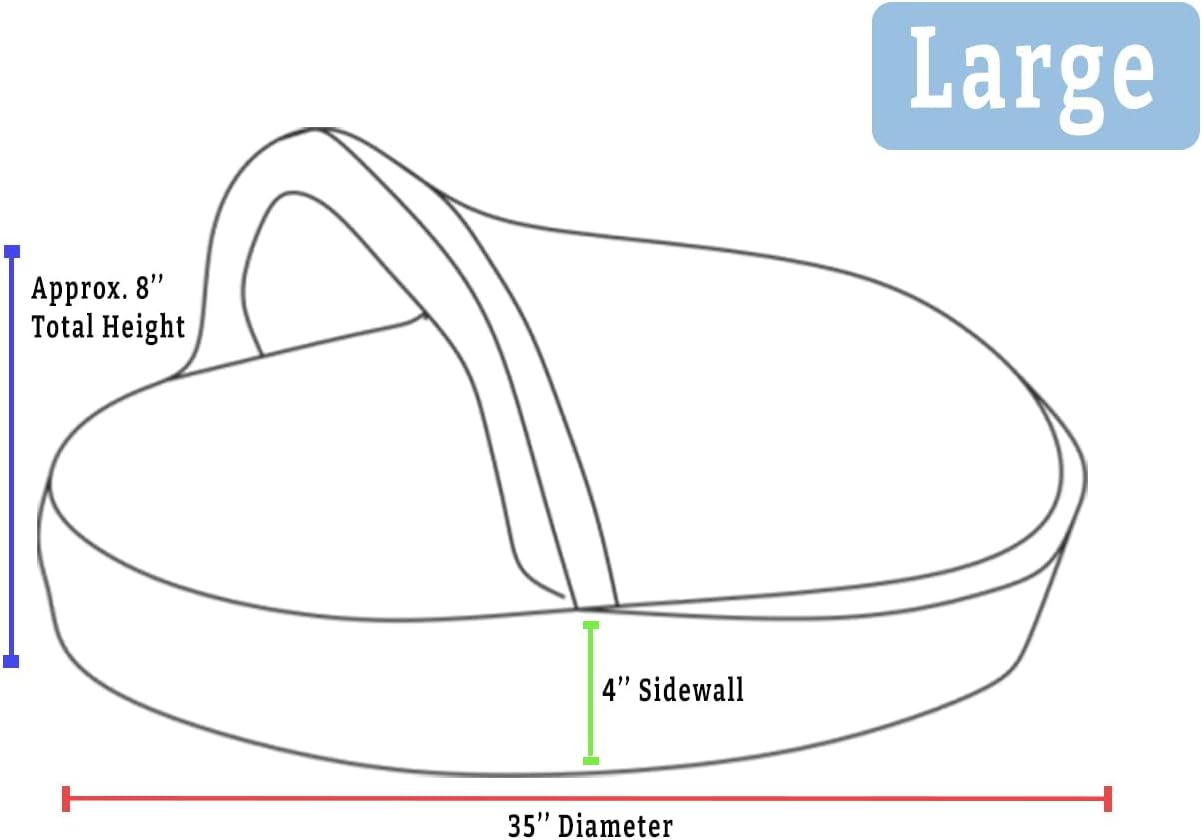 Snoozer Luxury Cozy Cave Pet Bed, Wag Collection, Large - Pedigree Storm