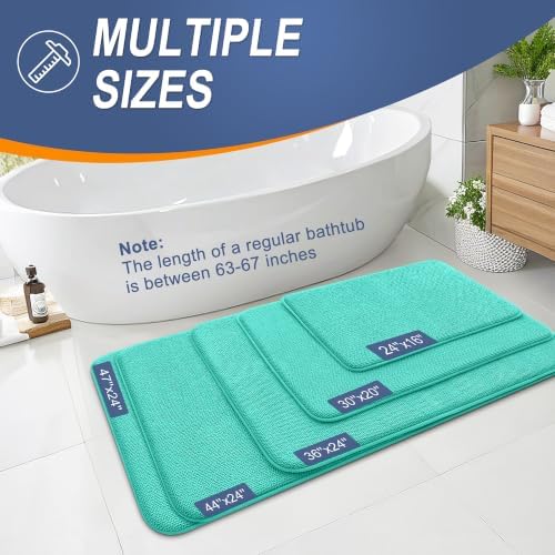 OLANLY Thick Memory Foam Bathroom Rugs 30x20, Soft Absorbent Bath Mat - Image 5