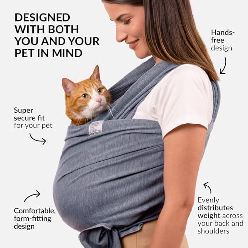 Cat Sling Carrier, Anti-Anxiety, Senior Pet Pouch - Image 3