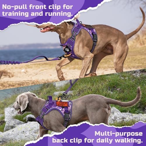 rabbitgoo Tactical Dog Harness for Large, No Pull Military Service Vest - Image 6