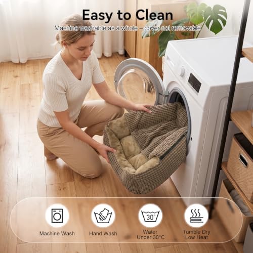 GASUR Dog Beds for Large Medium Small Dogs, Rectangle Cave Hooded Blanket Puppy - Image 6